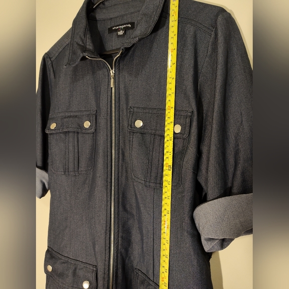 Knee-length navy blue dress - Picture 5 of 5